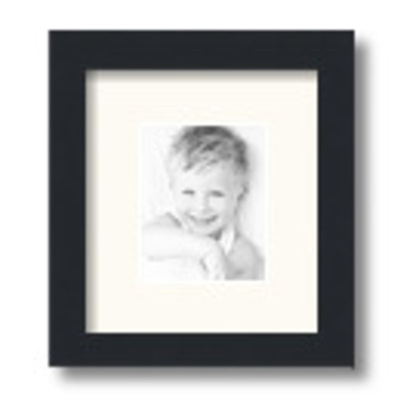 Matte Picture Frame with Mat, White