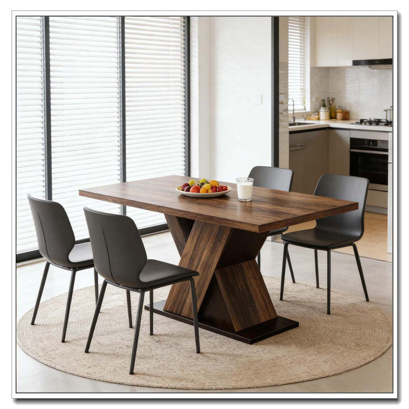 X Shaped Design Dining Table