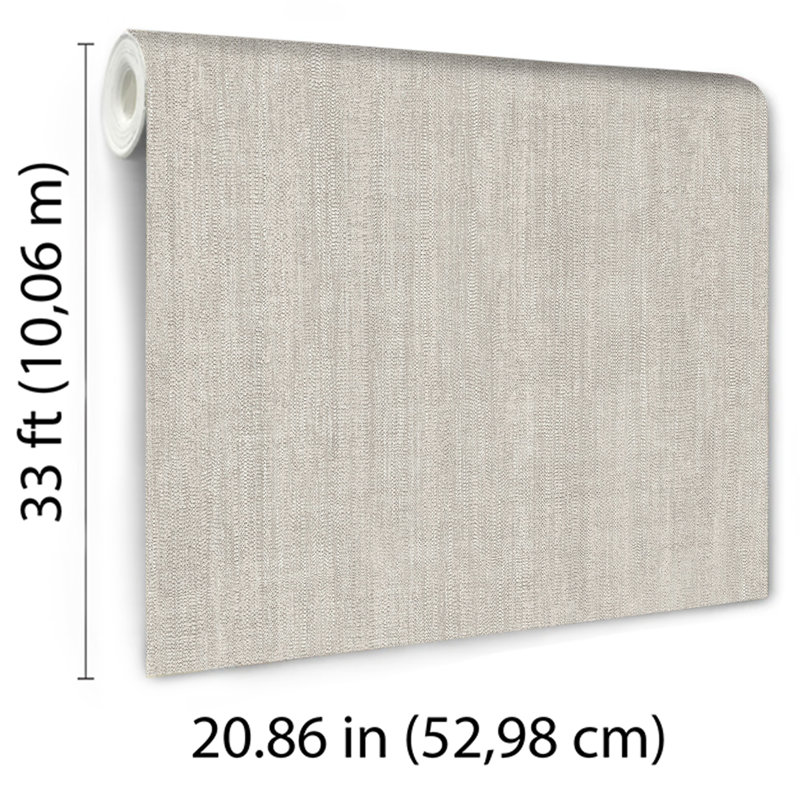 Papier peint texturé Allure, Taupe