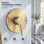 Robinet de douche mural à deux fonctions avec passe-partout noir mat-129577858