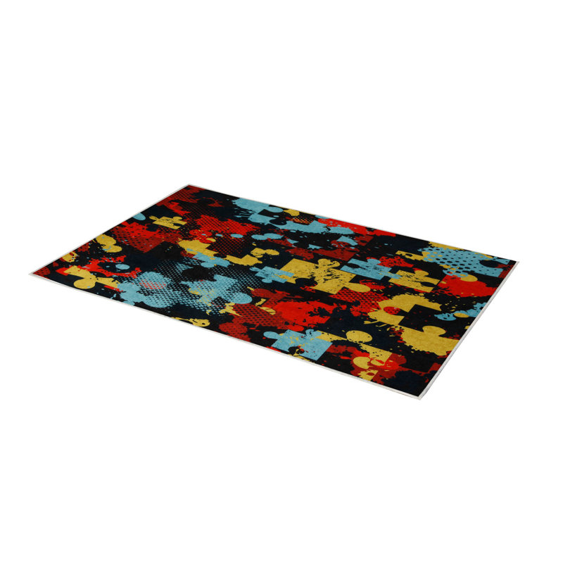 Premium Hall Carpet, 31.5 x 78.7 Inches | 100% Polyester, Antibacterial | 0.04 in Pile Height, Non-Slip Underside, Machine Washable | 3D Digital Printing | Ideal for Living Room & Entryway, Easy Maintenance