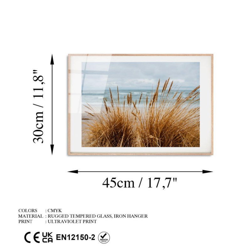 Stunning Tempered Glass Wall Art Painting, 11.8 x 17.7 inches | 100% Tempered Glass, Thickness: 0.16 inches | Fade-Resistant Back Surface Print, Vivid Colors | Perfect for Home Decor & Modern Aesthetics