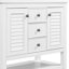 (Base seulement) Meuble-lavabo sans lavabo, 2 armoires et tiroirs, tablette ouverte-99998758