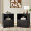 Ensemble 3 pièces commode 8 tiroirs et table de chevet 1 tiroir-702040276