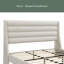 Lit plateforme tapissier avec tête de lit haute et tête de lit ondulée, tissu chenille de qualité supérieure, lit plateforme minimaliste moderne sans sommier, assemblage facile-1782198818