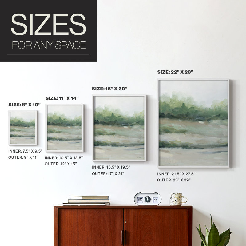 «Faded Morning II», reproduction encadrée - bois massif, H 11 po x l 9 po, Blanc