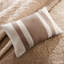 Courtepointe 7 pièces beige / grand, motif médaillon avec taies décoratives européennes et coussins, lavable à la machine double / grand ignifuge-124308799-124308800