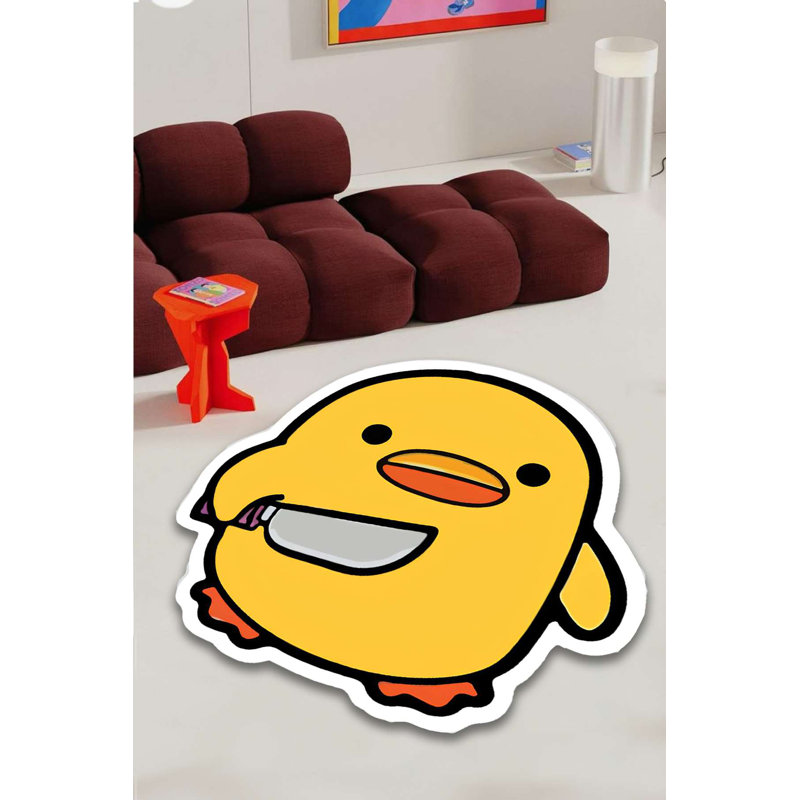 Tapis fantaisie Duck with a Knife