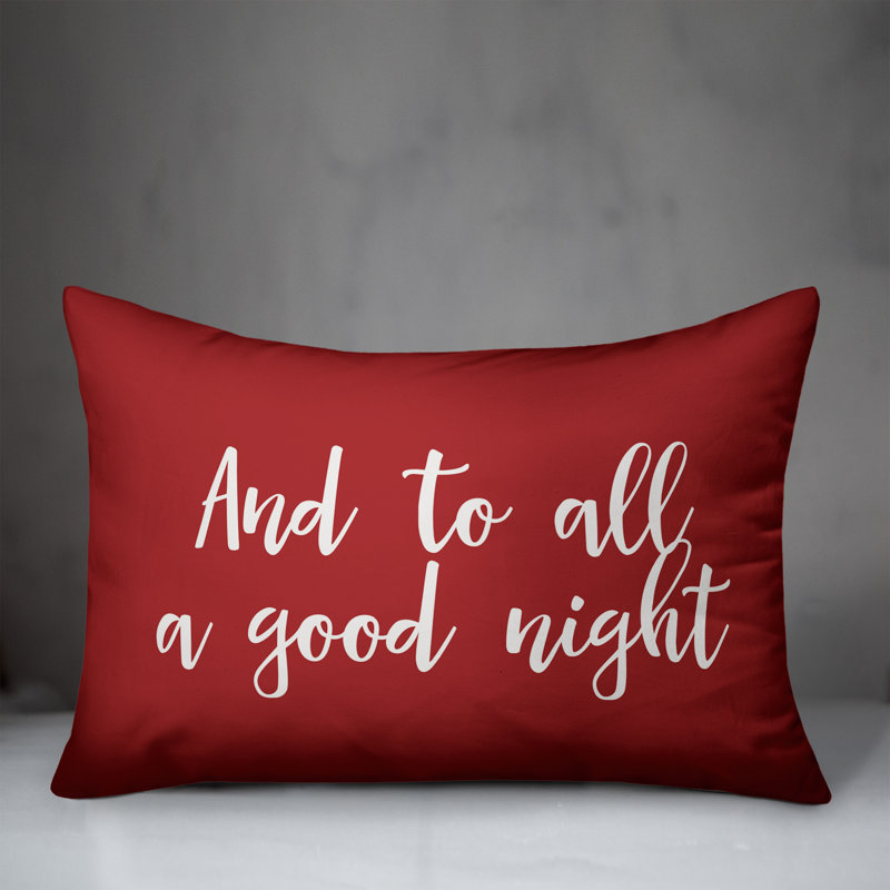  Housse de coussin rectangulaire et insert, Rouge