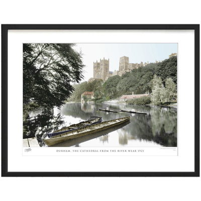 Durham, The Cathedral From The River Wear 1921 by Francis Frith - Single Picture Frame Print