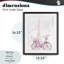 «Parisian Bicycle & Modern Splatter», reproduction d'art sous verre, conception de Kim Allen-1773534612-1773534614