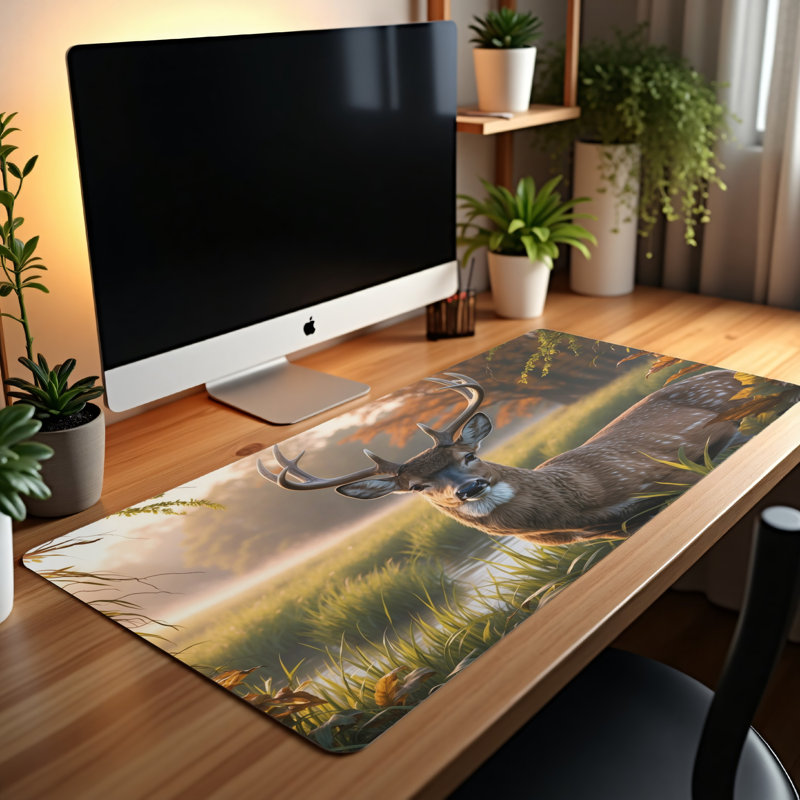 Polyester Desk Pad, 14.4x12.1