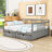 2 Drawers Full Wooden Daybed with Center Legs-1323830640