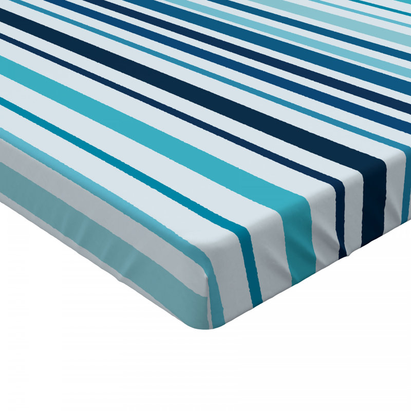 Striped Microfiber Striped Fitted Sheet, Twin XL Fitted Sheet, Striped 2