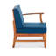 Fauteuil de patio droit, bleu-713760652