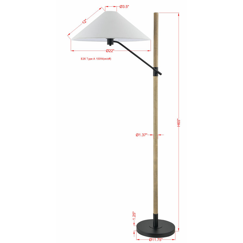 Lampe sur pied Rourke