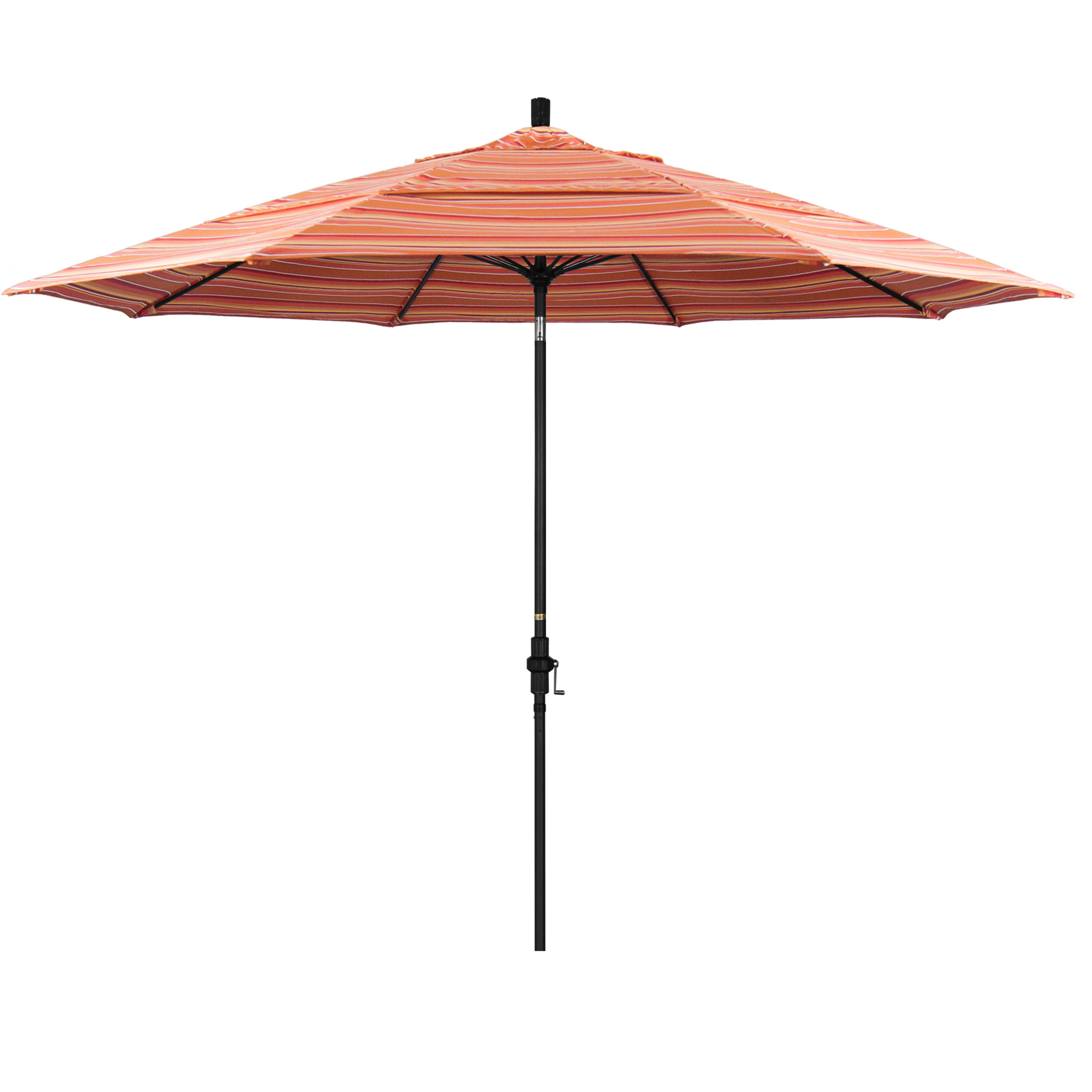 Brent 132'' Sunbrella® Outdoor Umbrella, Dolce Mango Stripe Sunbrella®