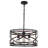 3 - Light Farmhouse Cross - Braced Metal Frame Chandelier