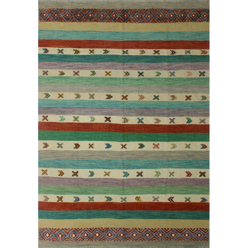 Wool Geometric Indoor Rug