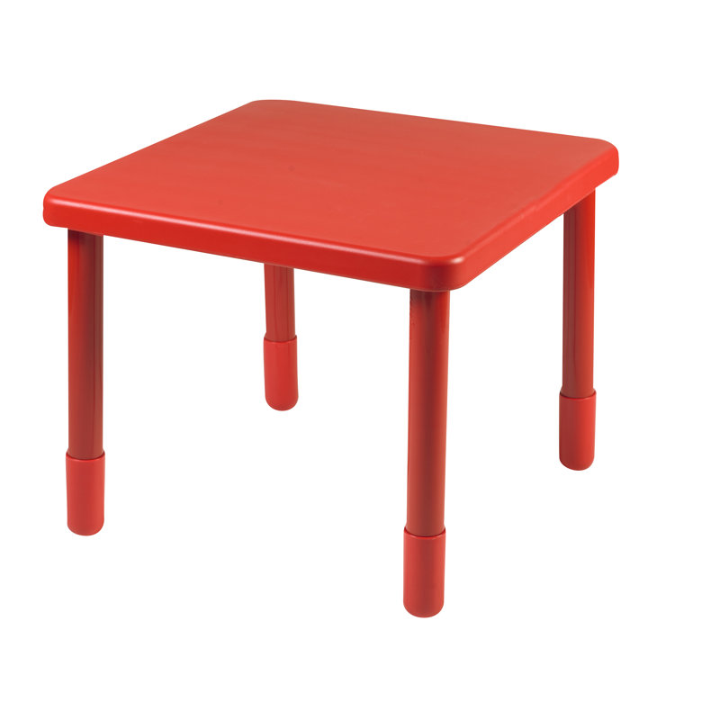 Table carrée, Rouge pomme d'amour, 22 po