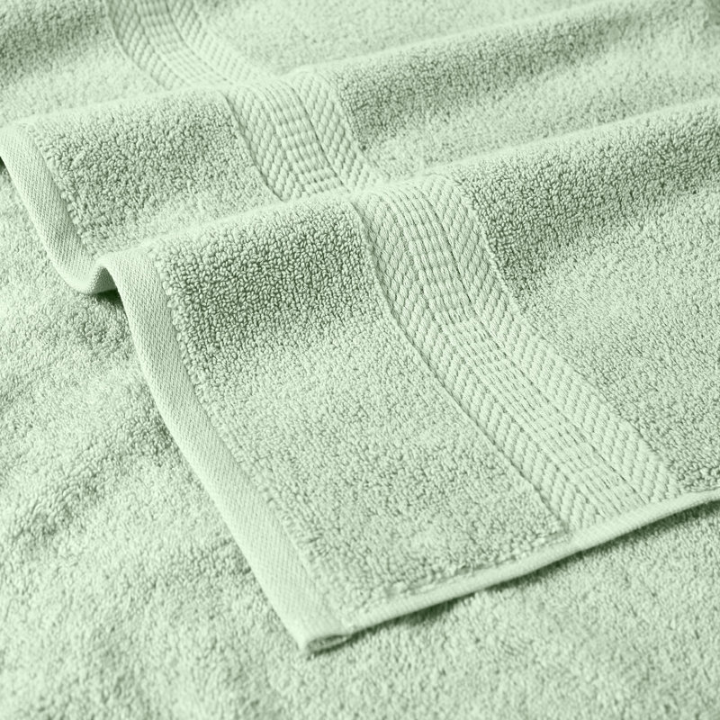 Modern Threads 6-Piece Rayon from  Towel Set - Ultra Soft & Absorbent, Seafoam