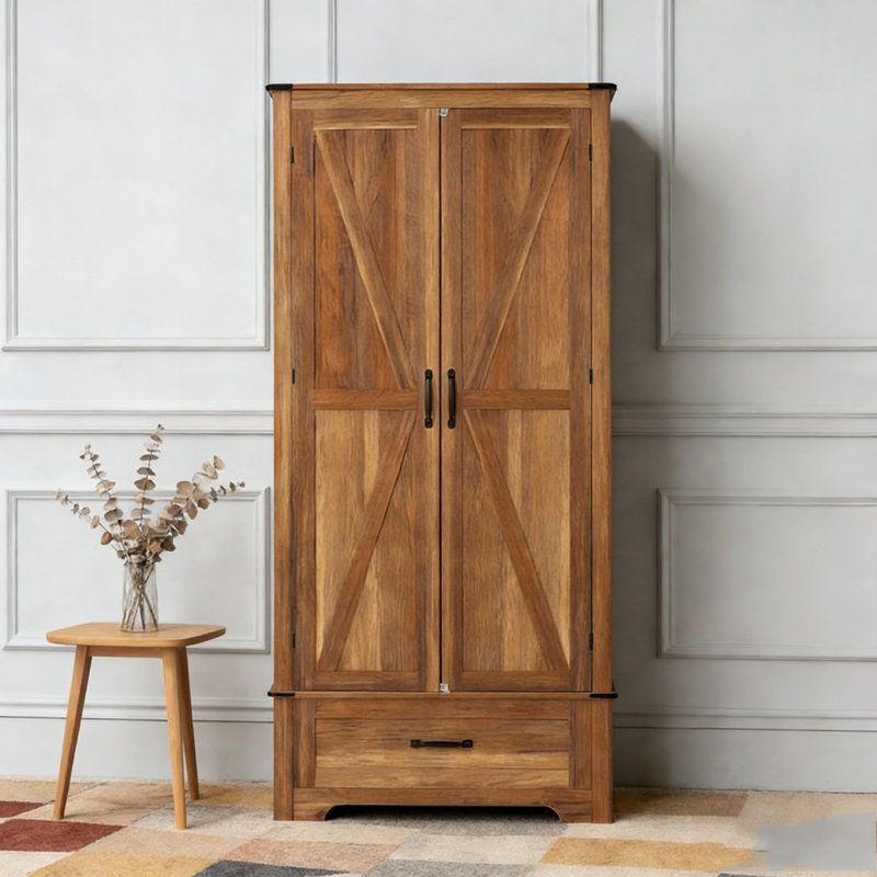 Armoire de cuisine, armoire avec tablettes réglables
