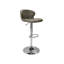 ROSSO GASLIFT 360° SWIVEL BARSTOOL - VINTAGE FAUX LEATHER - BLACK SAND POWDER COATED BASE (SINGLE)-289847121