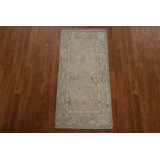 One-of-a-Kind 2'0" X 4'1" New Age Wool Area Rug in Beige