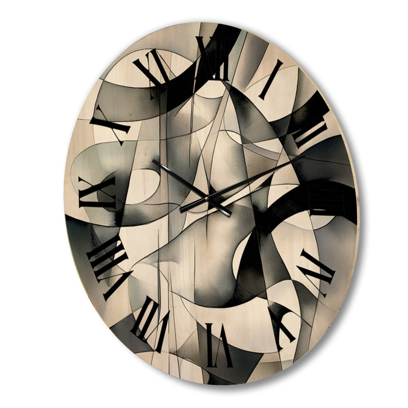 Abstrait horloge murale abstrait géométrique moderne, Grand