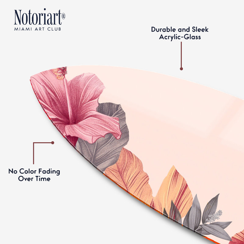 Ensemble de planche de surf pastel Floralia