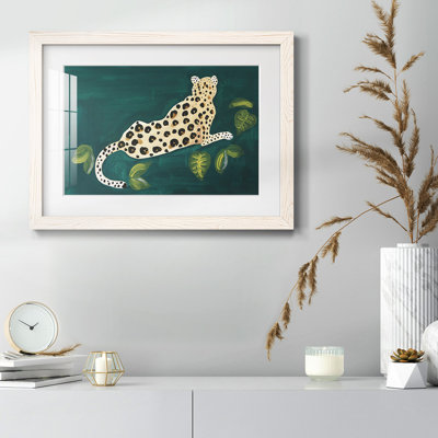«Lethargic Leopard I», impression sur papier encadrée