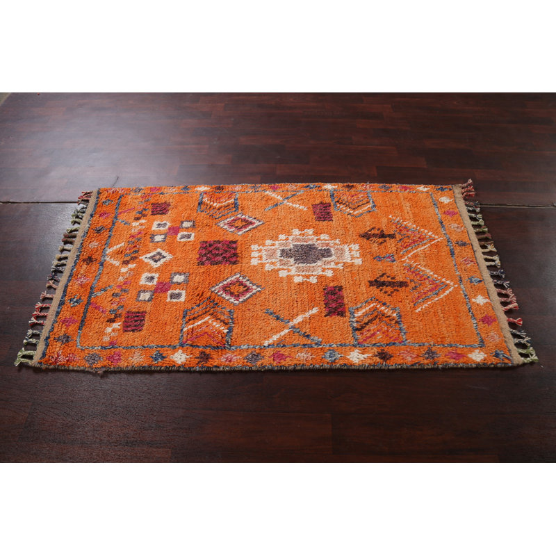 One-of-a-Kind 3'1'' X 5'10'' New Age Wool Area Rug in