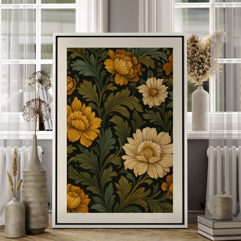 Art mural encadré, impressions murales rétro pour chambre à coucher - 24 po x 36 po, H 36 po x l 24 po, Blanc