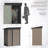 5 ft. W X 3 ft. D Galvanized Steel Storage Shed