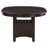 Illkirch Espresso Oval Extension Leaf Dining Table