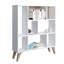 Frame Bookcase, Standing Bookshelf with 8 Shelves, Display Cabinet-1095072223-1095072222
