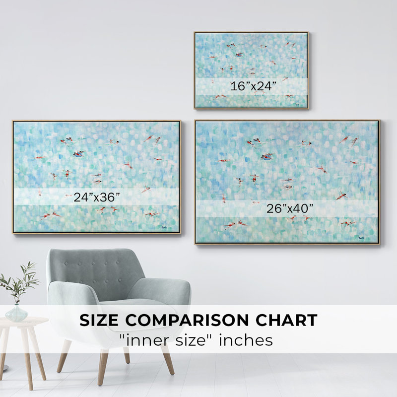 Endless Horizons - peinture sur toile tendue, H 41 po x l 27 po x P 2 po, Toile avec cadre en bois naturel
