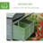 Outsunny Outdoor Walk-in Mini Greenhouse with Mesh Door & Windows, Small Portable Garden Green House with 3 Tiers 6 Shelves, Trellis, & Plant Labels