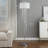 65.75"H Sheer Drum Shade Rain Crystal Chrome Metal Floor Lamp-232948087