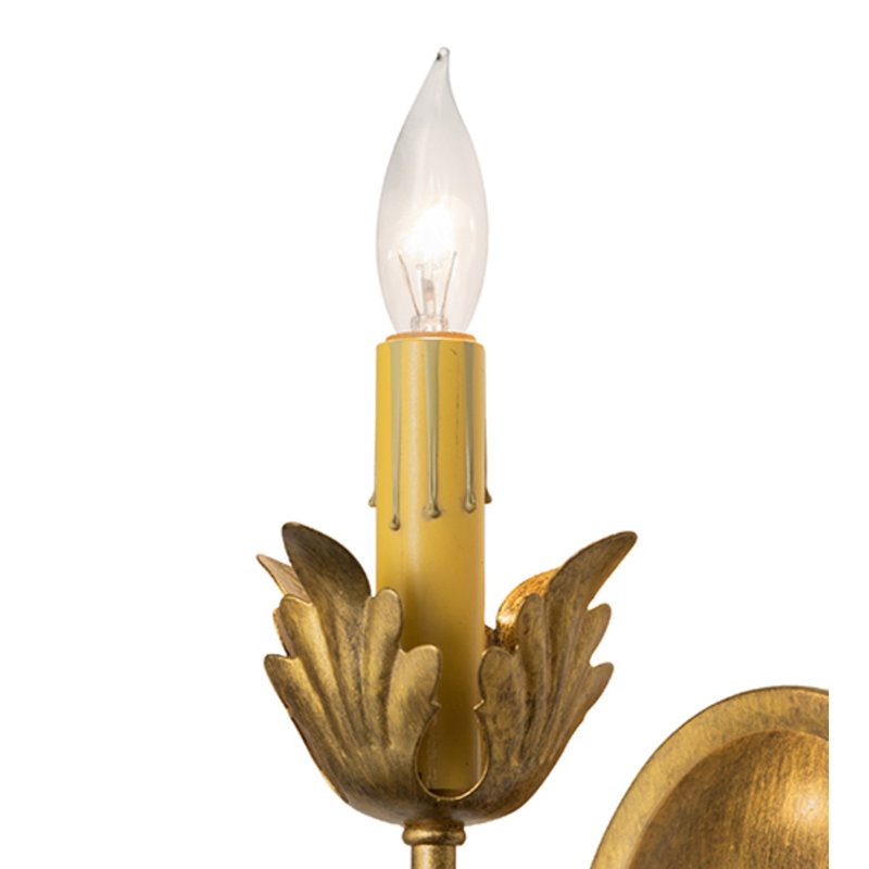 Esther Steel Candle Wall Light