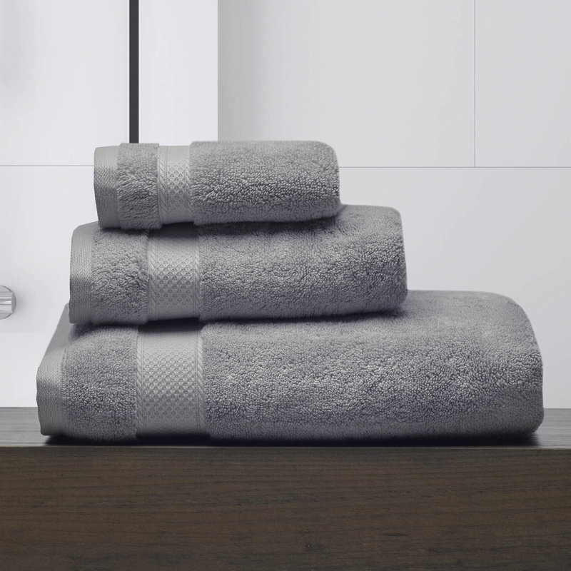 Essuie-mains 100% coton, Argent