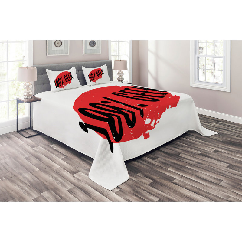 Modern & Contemporary Polyester Coverlet, King Bedspread + 2 Shams