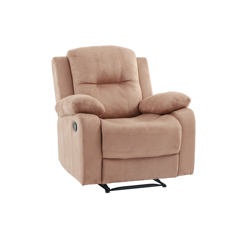 Fauteuil inclinable manuel berçant standard de 35 po de largeur, Microfibre / microsuède tourbe