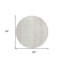 Tapis rond beige 8 po