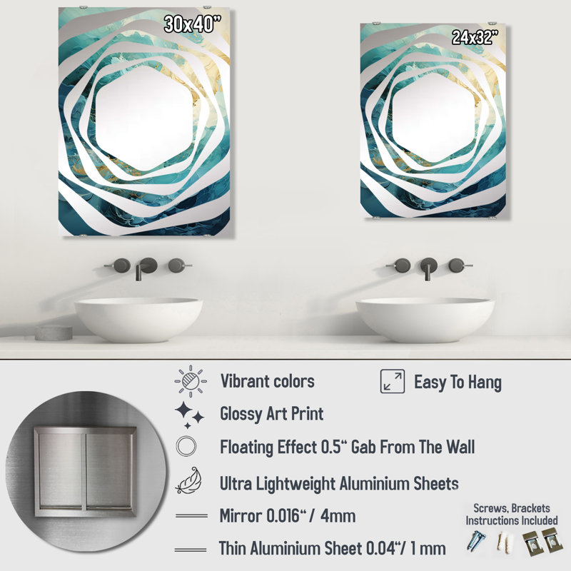 Miroir Shalev, 40 po x 30 po
