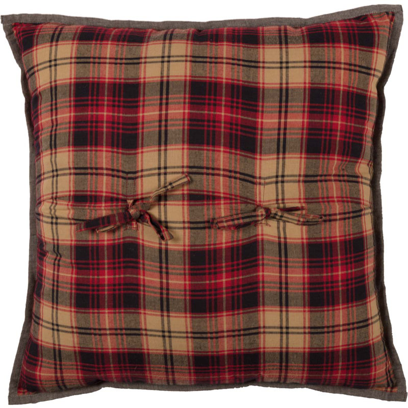 Coussin décoratif patchwork carré en coton 18 po