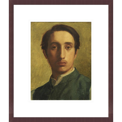 Degas in a Green Waistcoat par Edgar Degas, impression giclée sur cadre