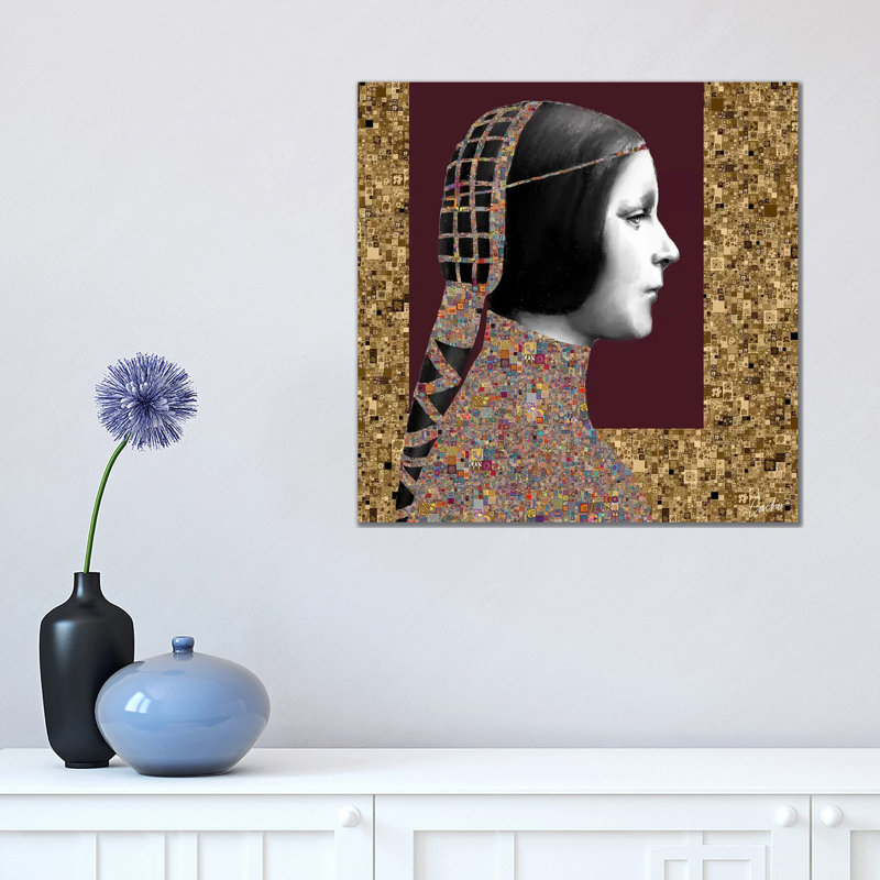 Lady Of Leonardo by Jose Cacho - Wrapped Canvas Gallery-Wrapped Canvas Giclée, 45.72 cm H x 45.72 cm W x 1.91 cm D