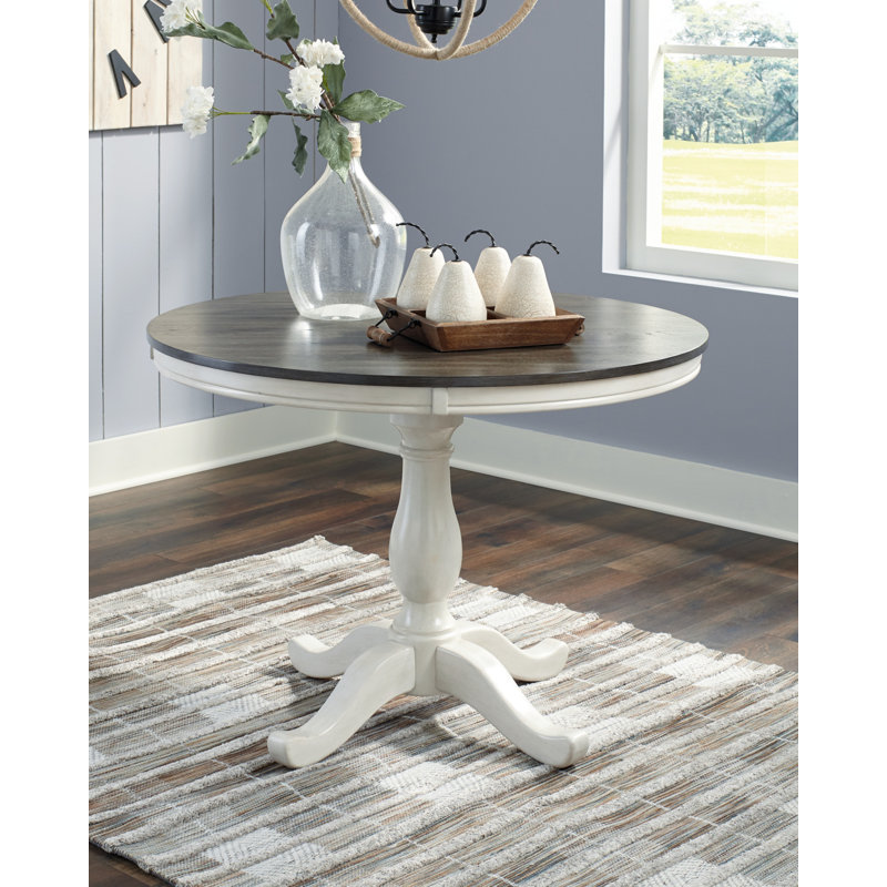 Daz Oak Round Solid Wood Base Dining Table