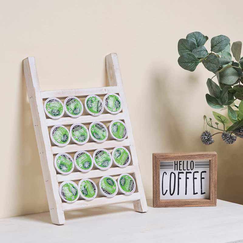 Rangement pour 16 dosettes de café Kovome, Blanc